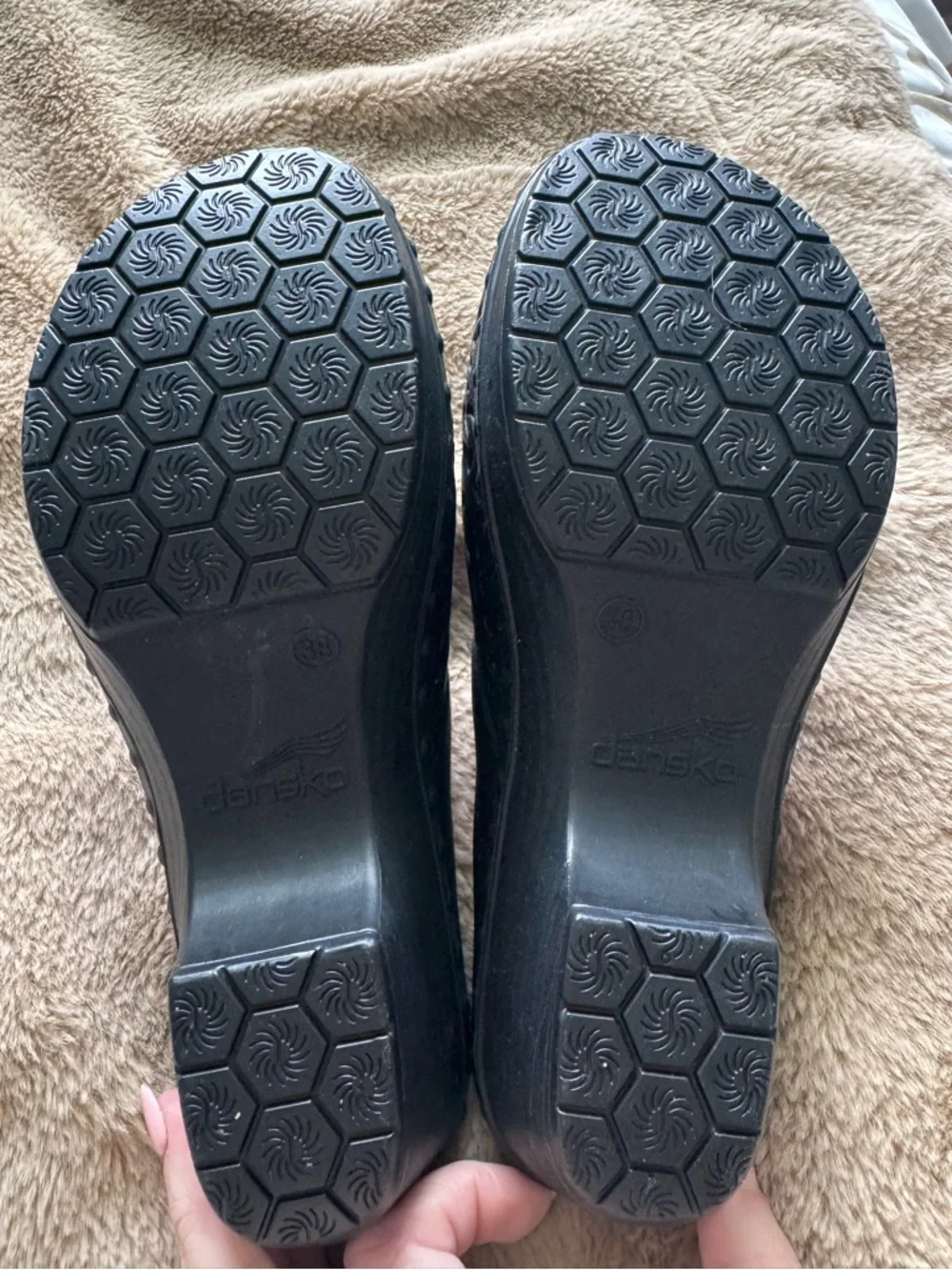 Dansko Cutout Clogs Black Slip On Comfort Mules EU 38 US 8 - Picture 3 of 3